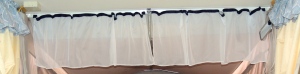Pop Up Camper new sheer valances made from sheer curtain panels
